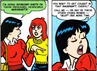 Archie Comics. Dialogue from Riverdale. (Image: Comics Alliance)